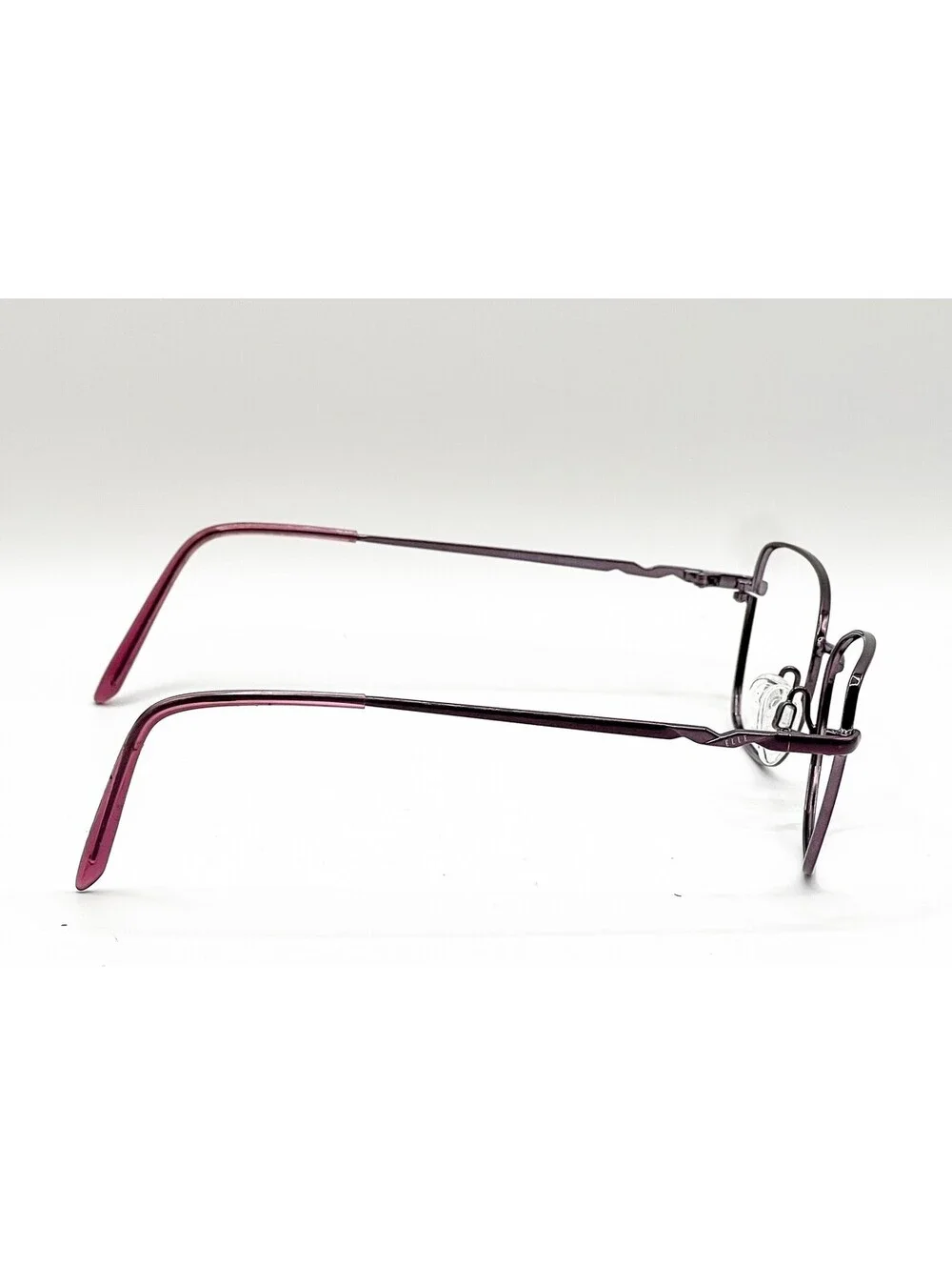 Elle EL13471 PU Purple Rectangle Authentic Eyeglass Frames 54-16-135